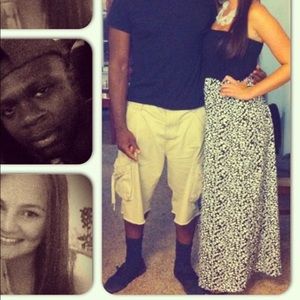 Boutique strapless maxi- size Large